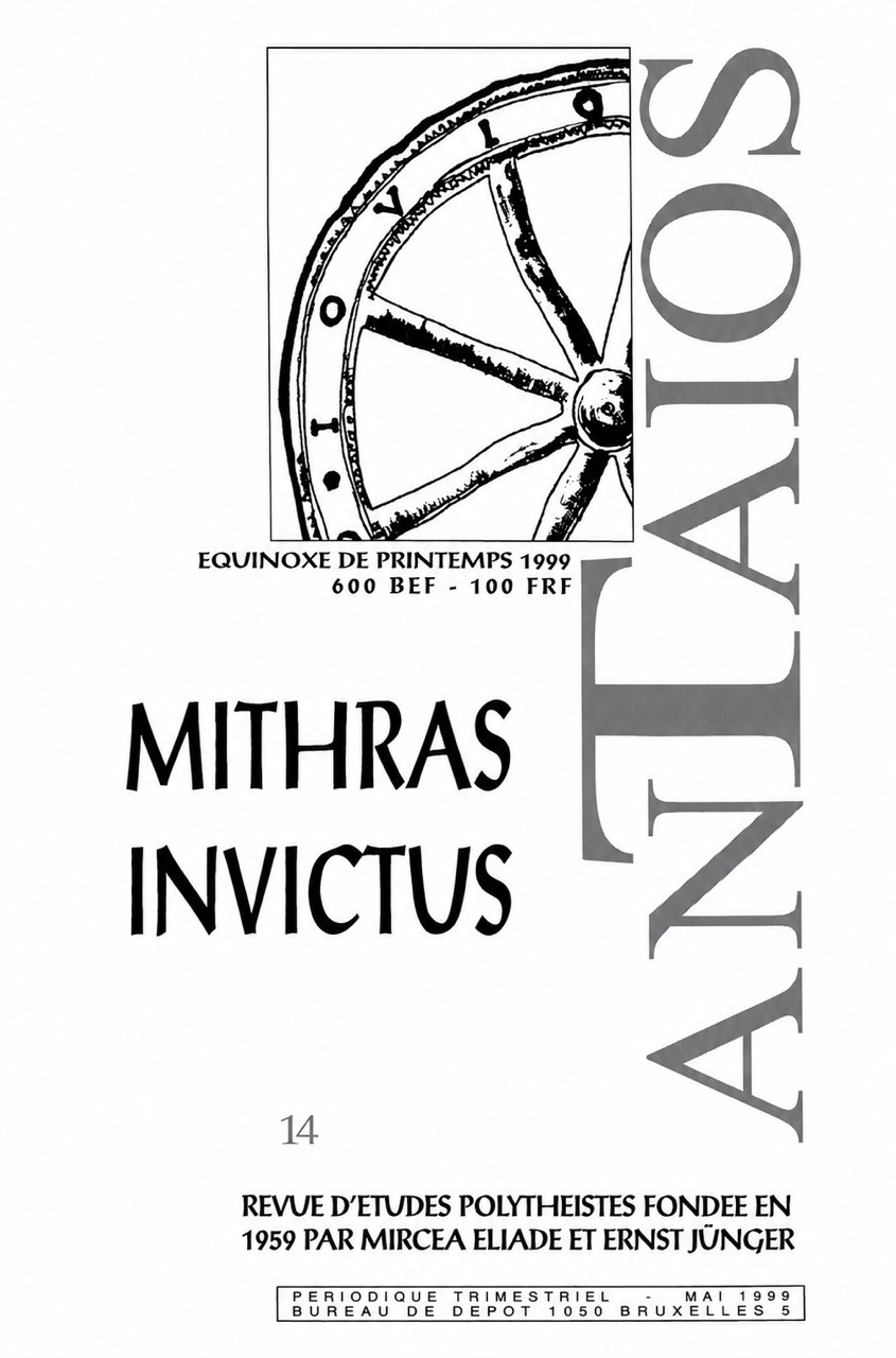 Antaios, numéro dédié au culte de Mithra avec des articles, entrevues, poèmes et d'autres textes.