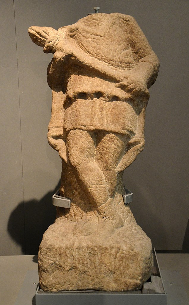 Limestone statue of Cautes from Newcastle
