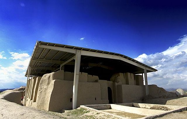 Exterior view of the Mithraeum of Nushijan