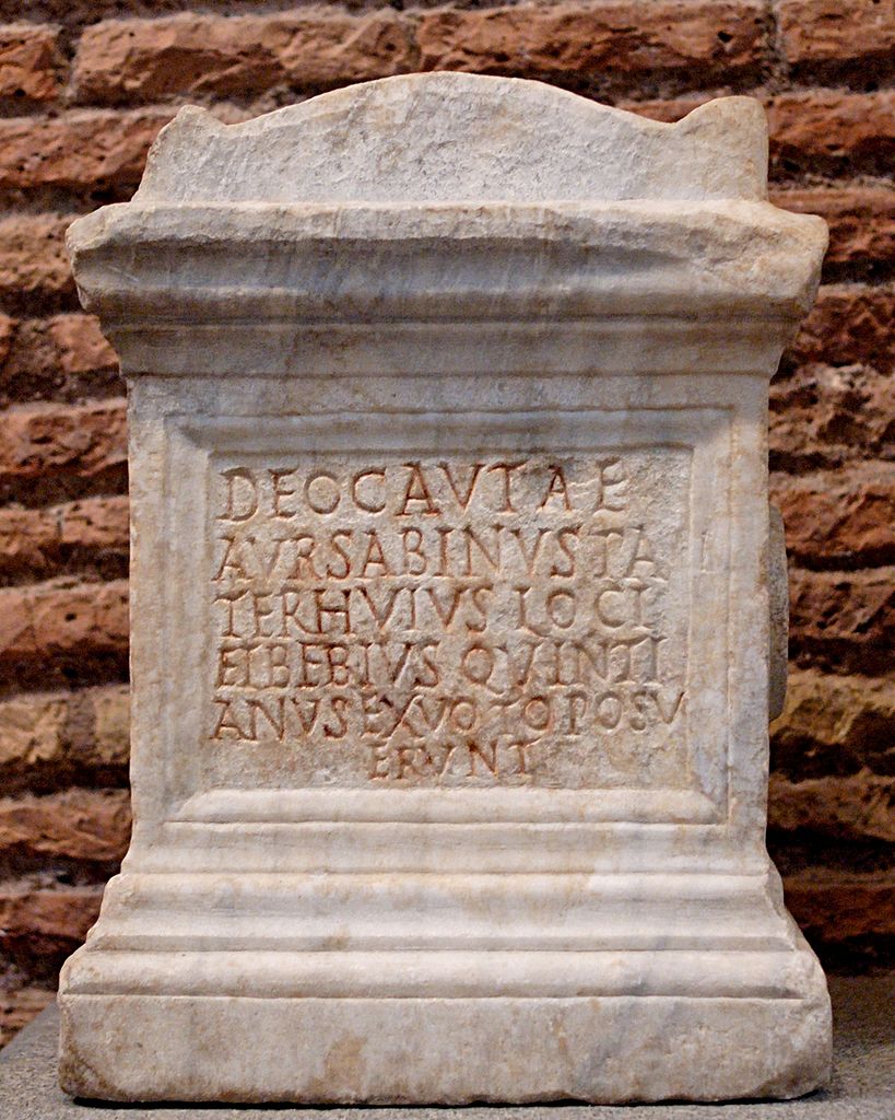 Altar to Cautes found in S. Stefano Rotondo