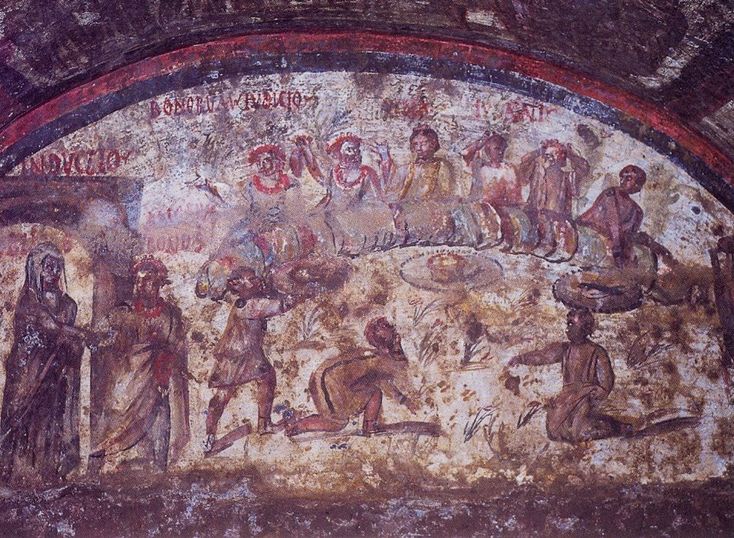 Fresco with a mention to a priest of Mithras from Rome.
