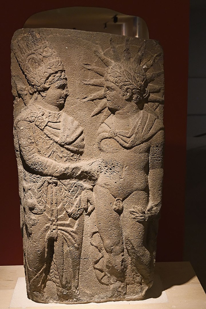 Antiochus I Stele: Shaking hands with Apollo-Mithra-Helios