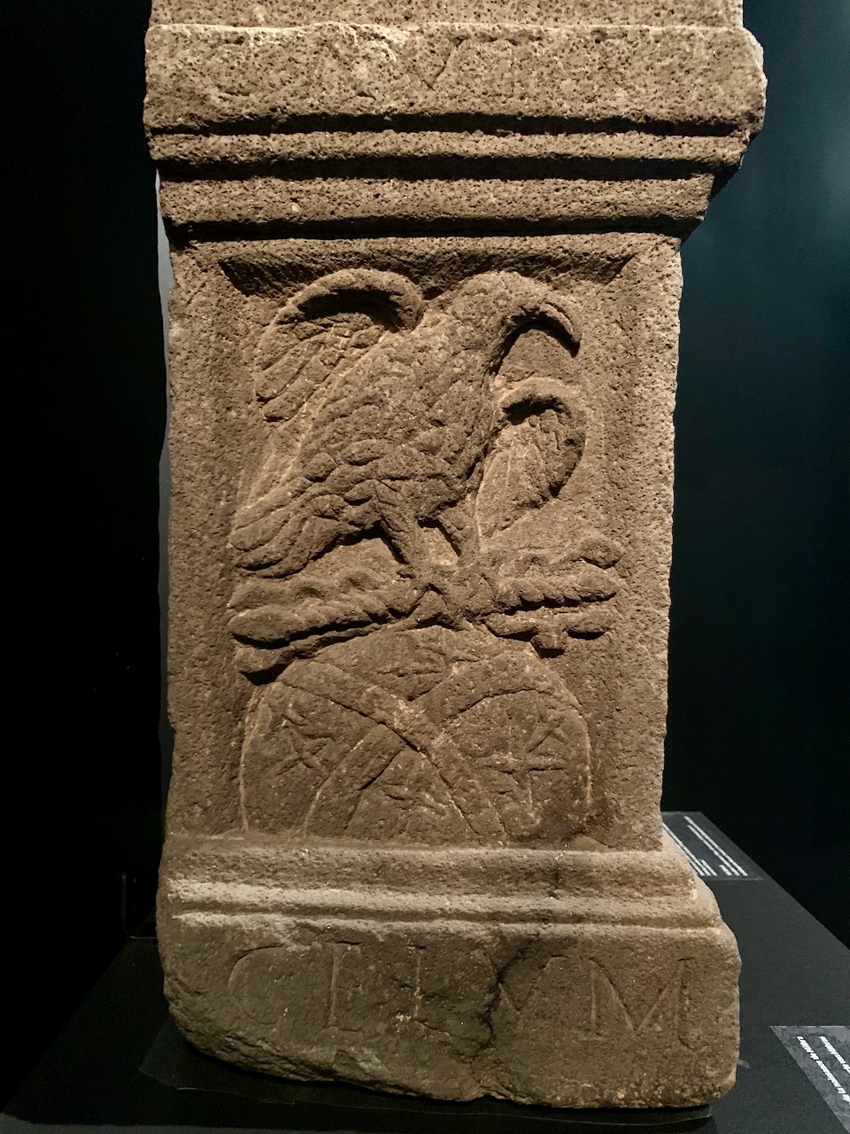 Eagle on the right side of the altar of Nida