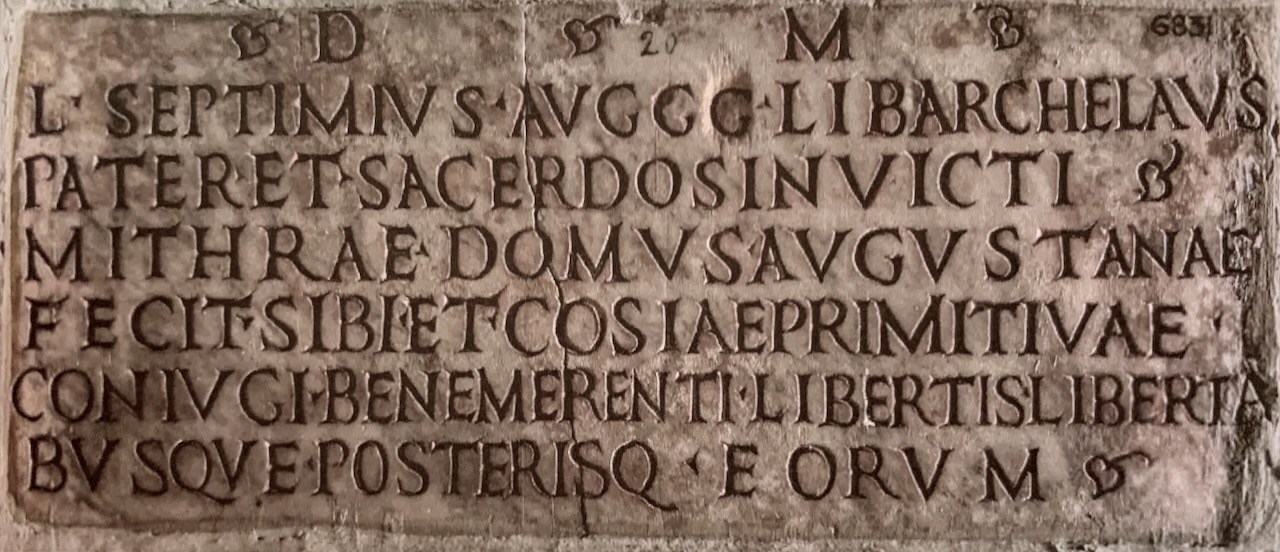 Inscription of Septimius Archelaus