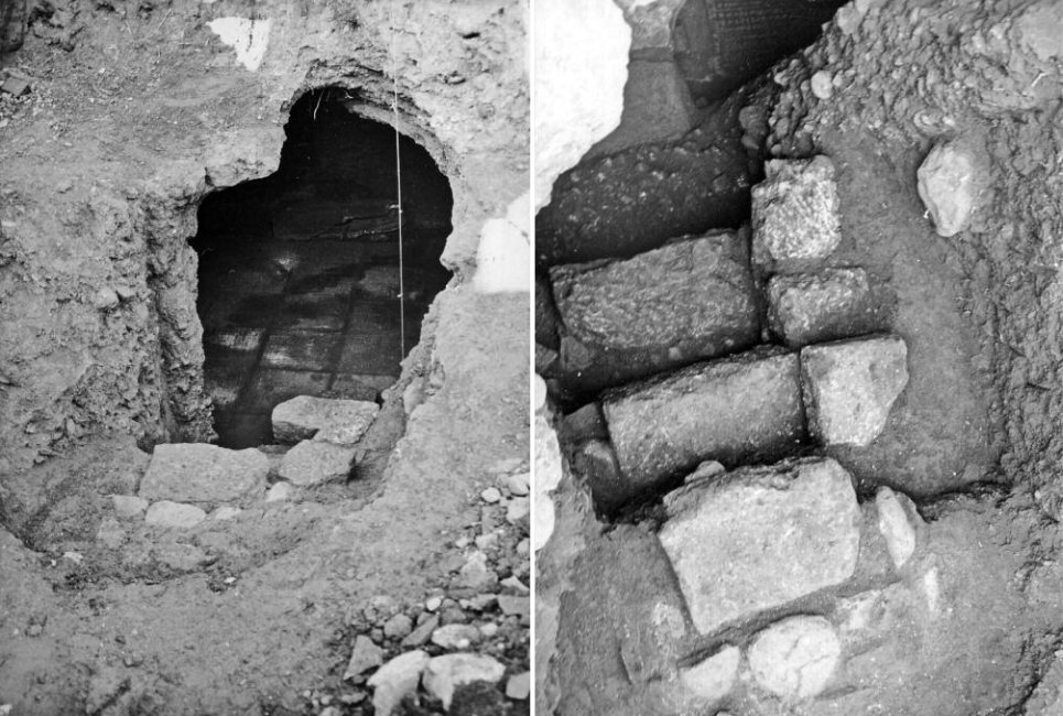 Access to the underground Mithraeum of Aigio
