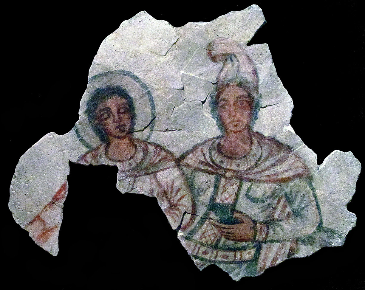 Sol and Mithras sharing a meal, Dura Europos