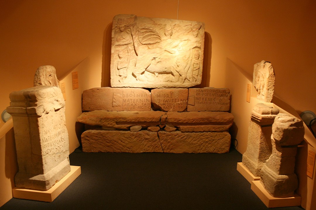 Stone monuments from the Mithras sanctuary in Gimmeldingen