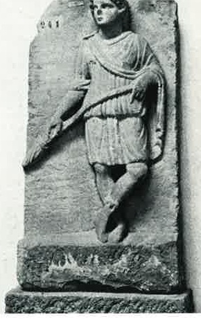 Red sandstone tauroctony from Heddernheim.