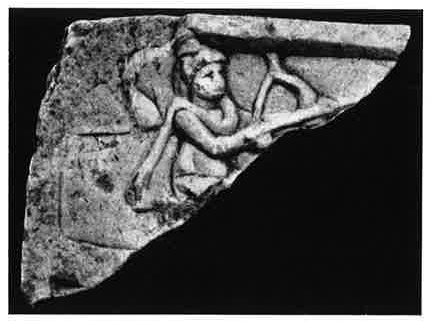 Sol with Mithras sitting from Sarmizegetusa
