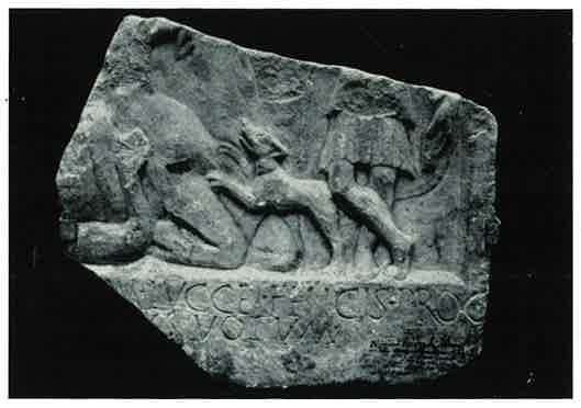 Tauroctony relief from Sarmizegetusa