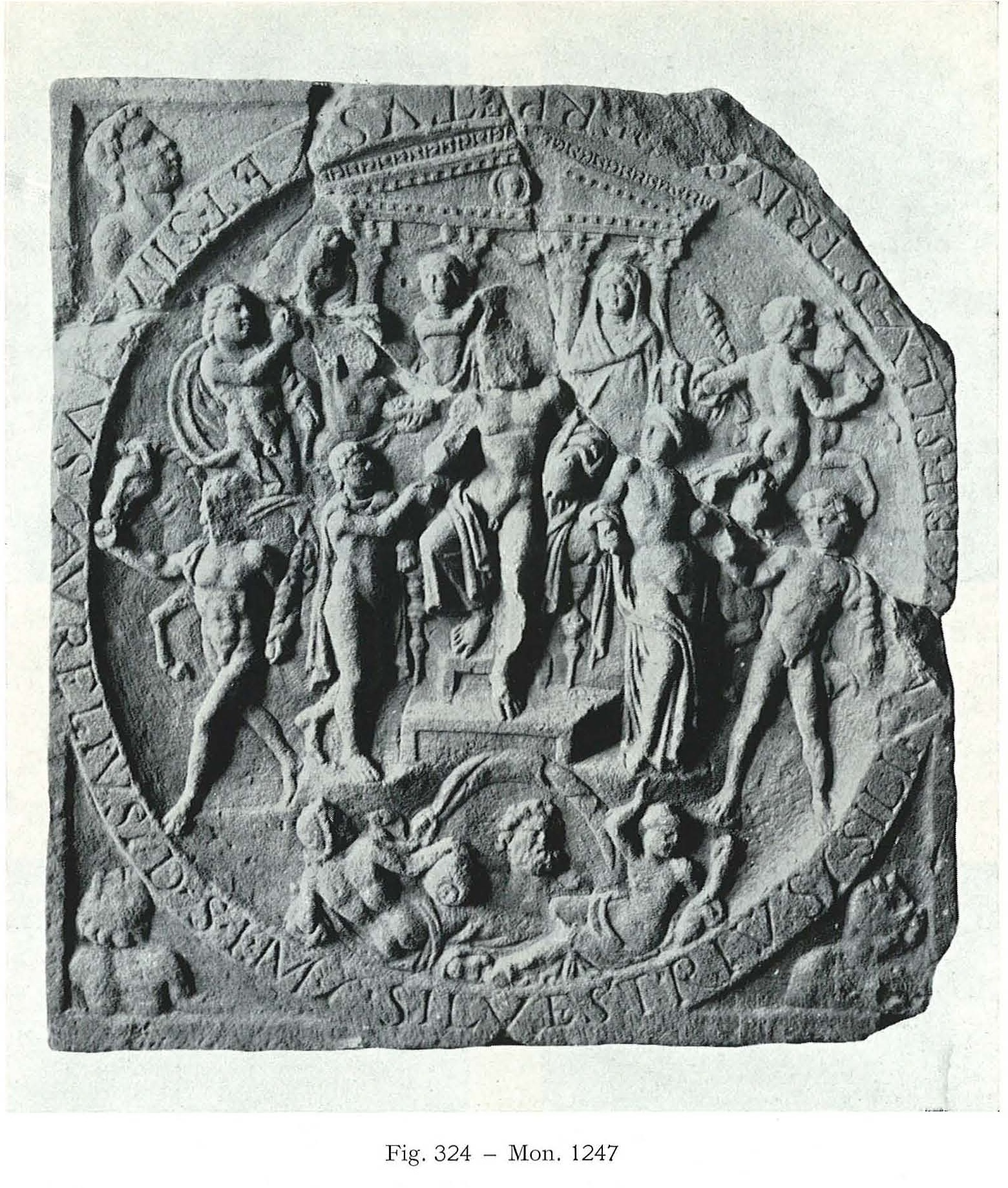 Back side of the relief of Dieburg