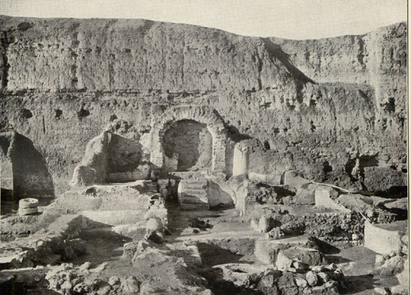 Vista general del emplazamiento del Mitreo de Dura Europos