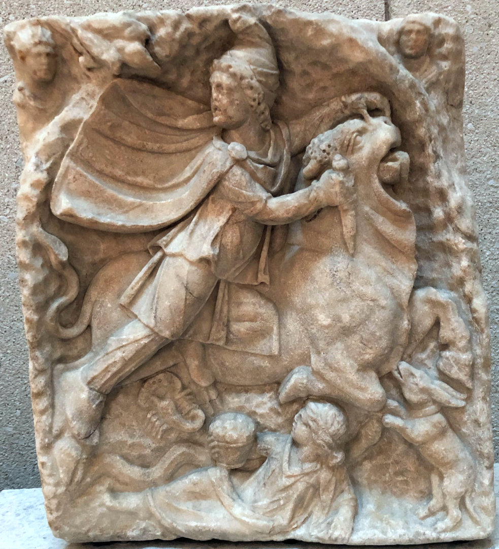 Mithras and Tellus Tauroctony
