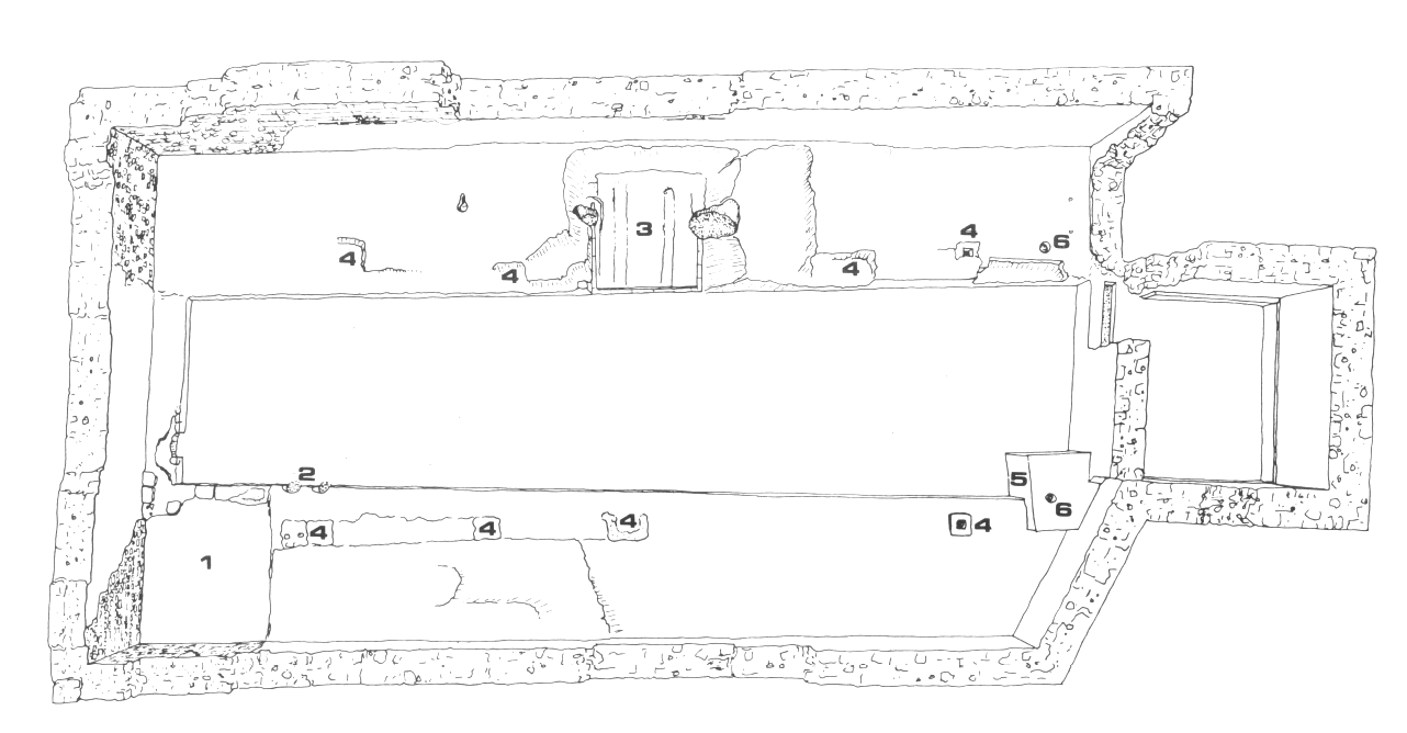 Plan of the Mithraeum of Bordeaux