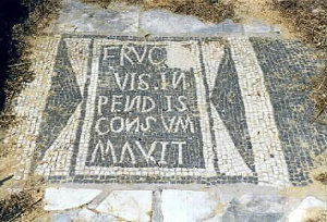 Mosaic of Fructus from the Mitreo del Sabazeo