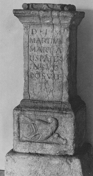 Altar with Phrygian cap from Altbachtal