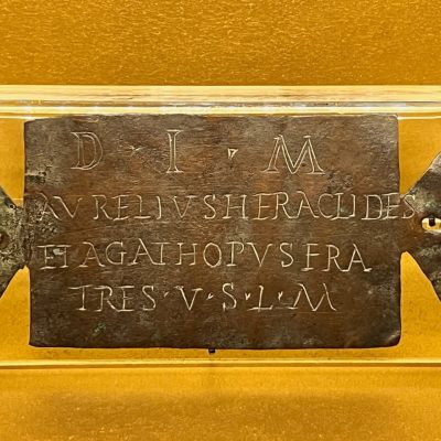 Bronze plaque of Sisak