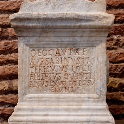 Altars to Cautes and Cautopates from Stefano Rotondo
