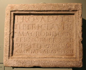 Inscription by Velox of Aquileia