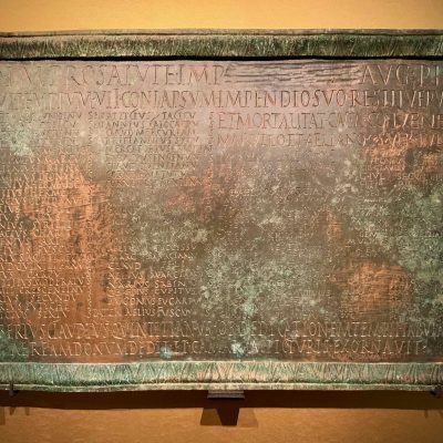 Plaque with the list of worshippers of Virunum