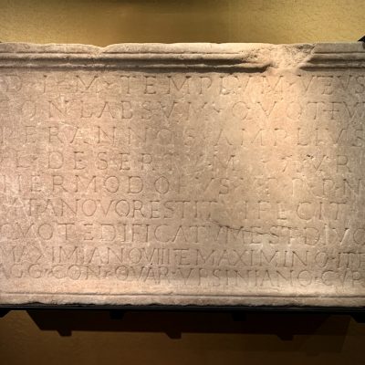 Inscription of the praeses Aurelius Hermodorus