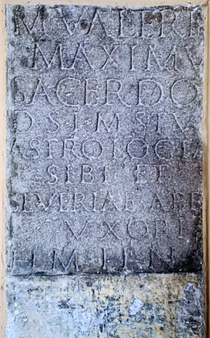 Slab of the astrologer Maximus of Milan