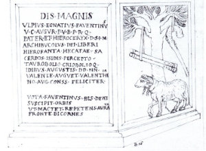 Altars from the Phrygianum of the Vatican by two clarissimi