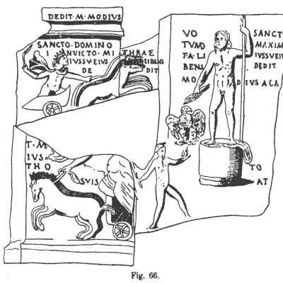 Fragments of a Mithriac relief with Jupiter and Sol