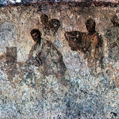 Frescoes of lions at Santa Prisca