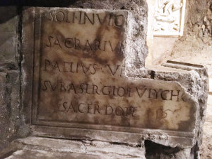 Marble slab with inscription of Aelius Urbanus