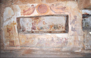 Frescoes from the tomb of Aelius Magnus and Aelia Arisuth in Oea
