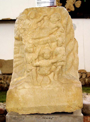Mithras rock-birth of Mithraeum III, Ptuj