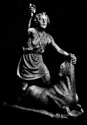 Tauroctony from the Mitreo delle terme di Mitra