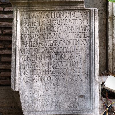 Statue Base of Alfenius Ceionius Iulianus Kamenius