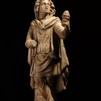 Statue of Cautes dedicated by Hymnus