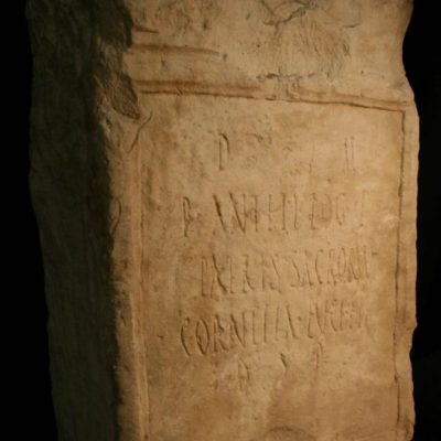 Funerary inscription of Publius Anthius Logus from Montpellier