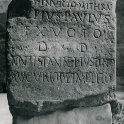 Marble base from Rome by Ulpius Paulus