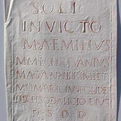 Altar of Aemilius Chrysanthus to the Invincible Sol
