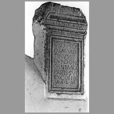 Inscription by Valentinus Secundionis