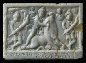 Tauroctony from Aurelios Stephanos from Sibiu