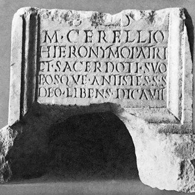 Base of Cerellio Hieronymo from Ostia