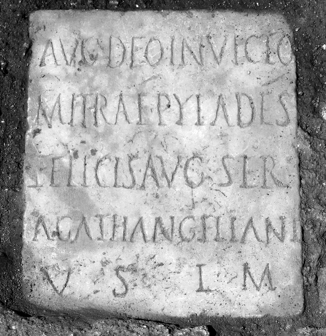 Plaque of Pylades from Angers.