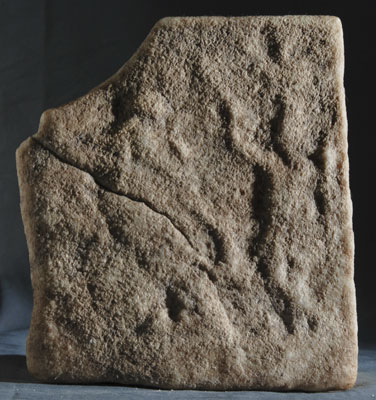 Marble fragment with Cautes from Cincșor.