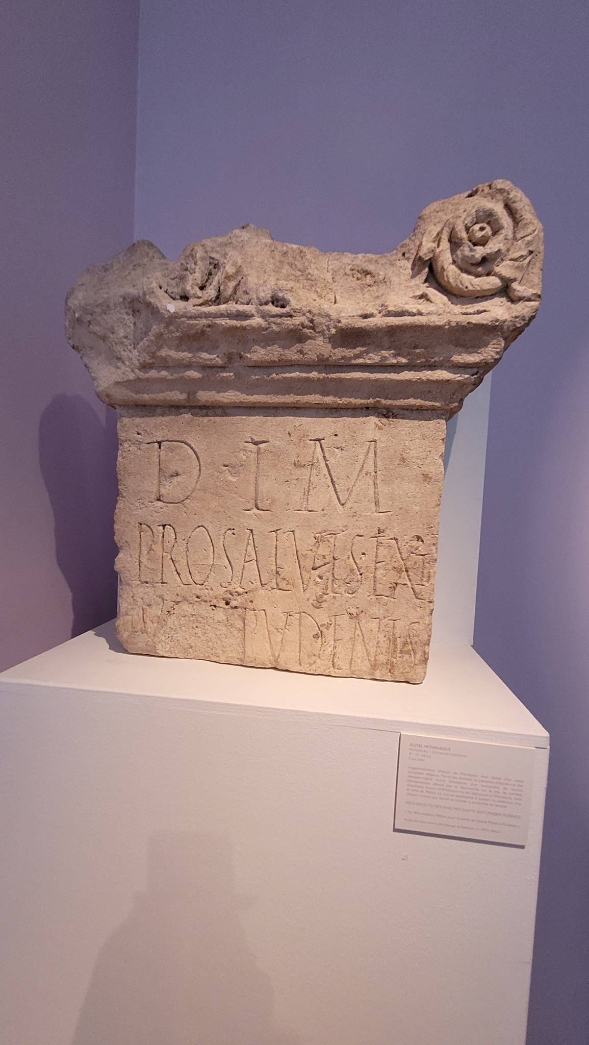 Stela from Mandeure by Sextus Maenius Pudens. Stela from Mandeure by Sextus Maenius Pudens.