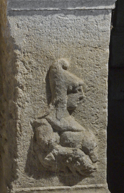 Altar of Cautopates from Mithraeum I, Ptuj.