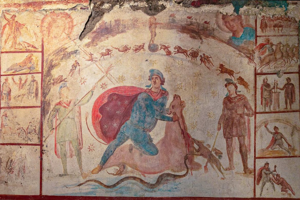 Fresco del Mitreo de Barberini.