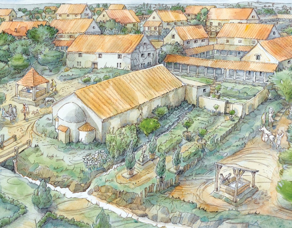 View of the current installation of the shrine in its original location.