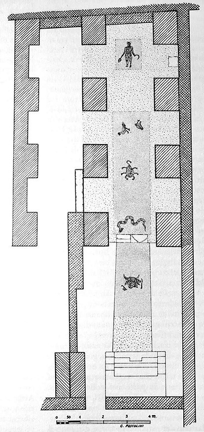 Floor plan Mitreo degli Animali.