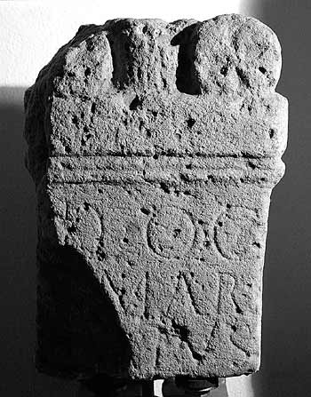Altar to the god of the West from Stockstadt.