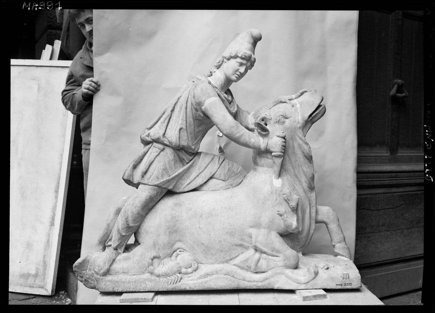 Sculpture of Mithras as a bullkiller from Villa Borgese